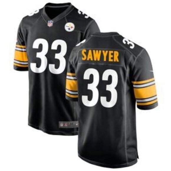 Mens Kids Youths Womens Jack Sawyer Black Vapor Stitched Jersey